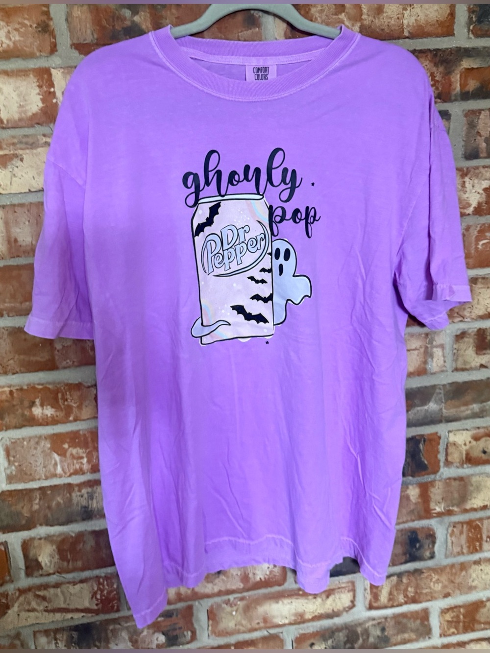 Comfort Colors Neon Violet 'Ghoul Pop' Dr Pep  Graphic Tee - Women